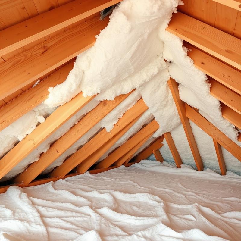 Attic insulation and remodeling in progress